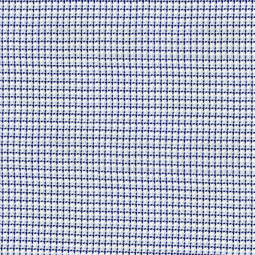 White and Blue Chevron Check